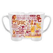 USC Trojans Julia Gash White Tall Riley Mug